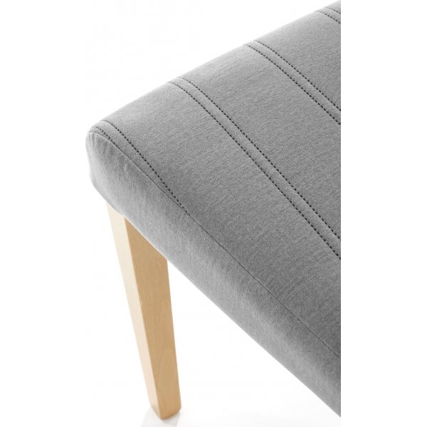 Tuoli Heather - Harmaa samettia & puuta Tuoli Heather - Harmaa samettia & puuta