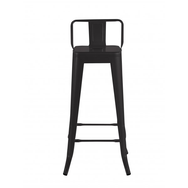 Iris-baarijakkara mustaa metallia - Istuinkorkeus 76 cm Iris-baarijakkara mustaa metallia - Istuinkorkeus 76 cm