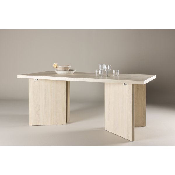 Bassholmen ruokapöytä 180 x 90 cm - Whitewash Bassholmen ruokapöytä 180 x 90 cm - Whitewash