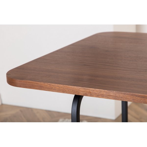 Kartioruokapöytä 200 cm - Musta/pähkinä Kartioruokapöytä 200 cm - Musta/pähkinä