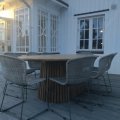 Asiakaskuva Saltö soikea ruokapöytä tiikkipuuta - 200 cm