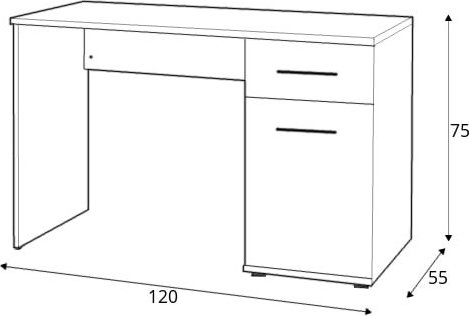 Abdel kirjoitusp�yt� - Sonoma tammi