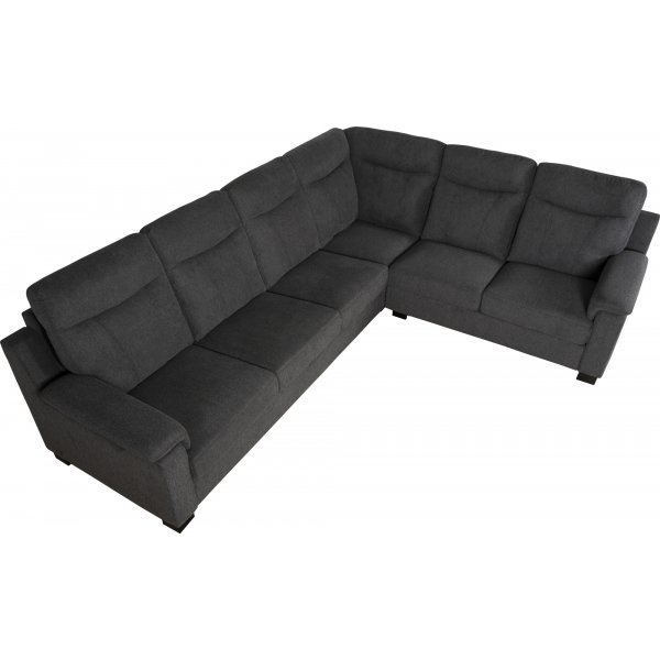 Salem kulmasohva tummanharmaata kangasta