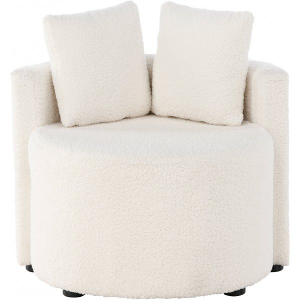 Kelso 2-istuttava lasten sohva - Valkoinen nalle Kelso 2-istuttava lasten sohva - Valkoinen nalle