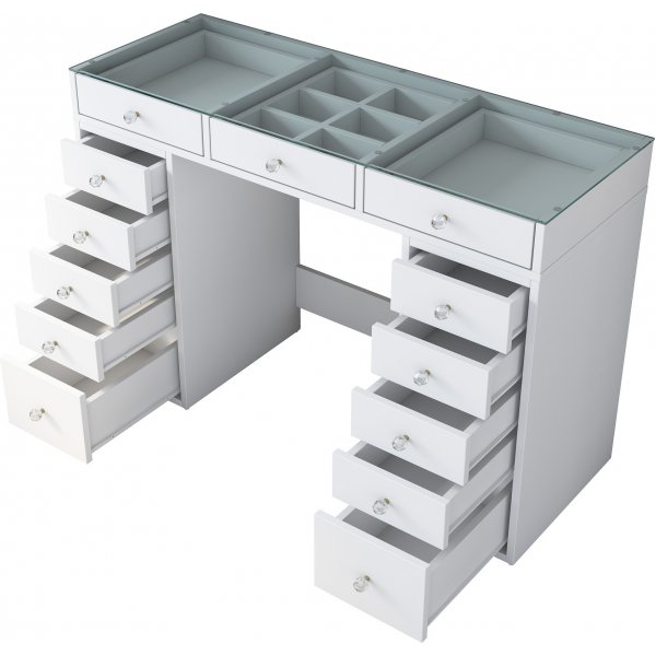 Bijou peilipöytä 5 - 120 x 44,5 cm - Valkoinen Bijou peilipöytä 5 - 120 x 44,5 cm - Valkoinen