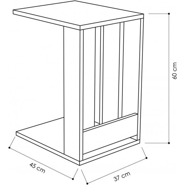 Edi sivup�yt� 37 x 45 cm - Valkoinen