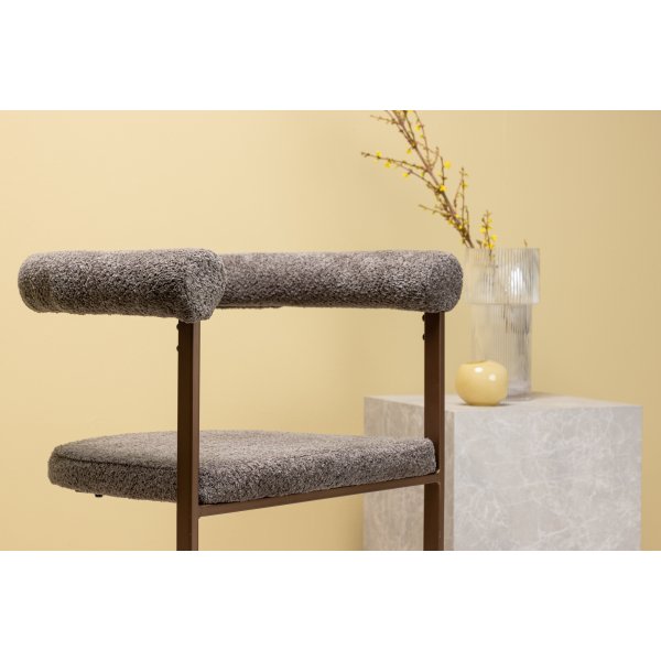 Aamuruokailutuoli - Ruskea boucle