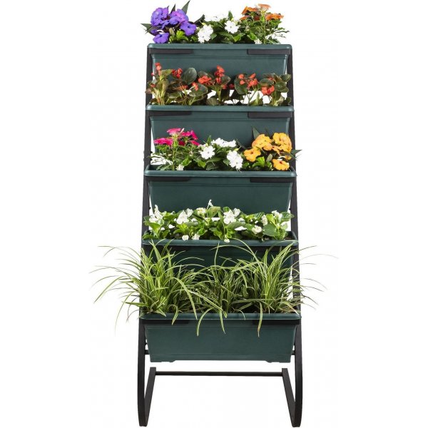 Huuhtele kasvihylly - Tummanvihreä/musta Huuhtele kasvihylly - Tummanvihreä/musta