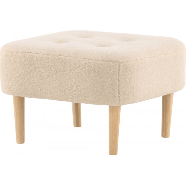 Salina pouf - Valkoinen fleece Salina pouf - Valkoinen fleece