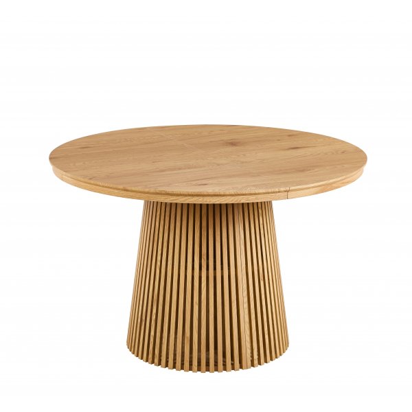 Crossby pyöreä ruokapöytä jatkettava Ø120-200 cm - Tammi Crossby pyöreä ruokapöytä jatkettava Ø120-200 cm - Tammi