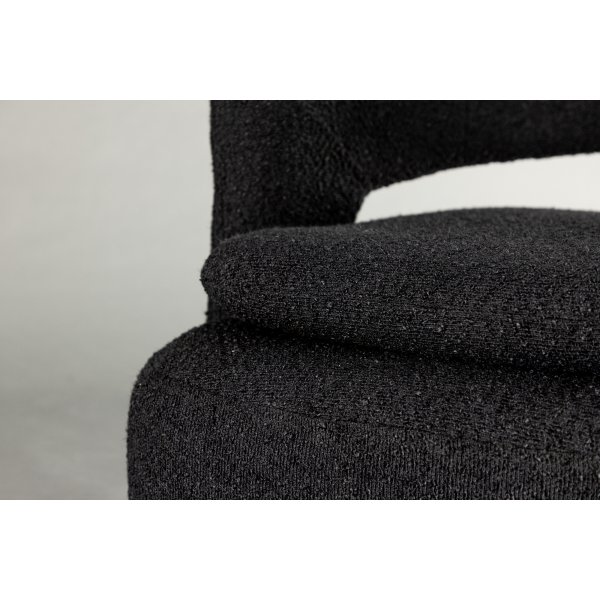 Laurel-nojatuoli - musta