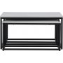 Solna sohvapyt 80/38 x 80/73 cm - Harmaa/musta