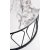 Formosa sohvapyt 60 cm - Valkoinen marmori/musta