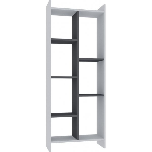 Eden kirjahylly - valkoinen/antrasiitti Eden kirjahylly - valkoinen/antrasiitti