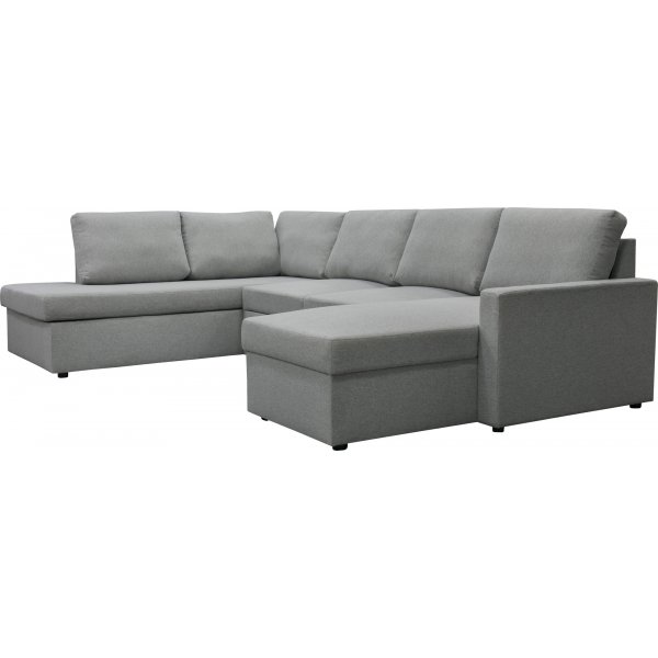 Trn U-sohva vuodesohva - Oikea + Huonekalujen tekstiilien puhdistus