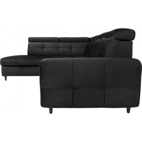 Matras kulmasohva, avoin p�� vasen - musta