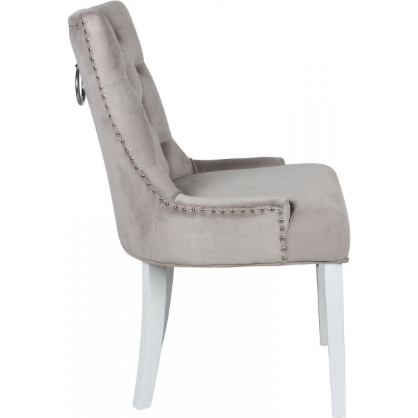 Victoria ruokailuryhmä, pyöreä ruokapöytä Ø120 cm ja 4 Tuva-tuolia Cleopatra - White/Brunbet + 4.00 x Tuolin tyyny Victoria ruokailuryhmä, pyöreä ruokapöytä Ø120 cm ja 4 Tuva-tuolia Cleopatra - White/Brunbet + 4.00 x Tuolin tyyny