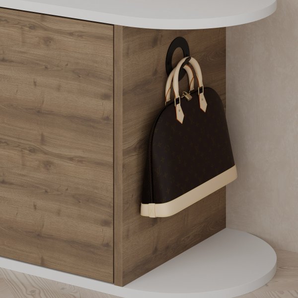 Nova salin penkki - Ruskea/valkoinen Nova salin penkki - Ruskea/valkoinen