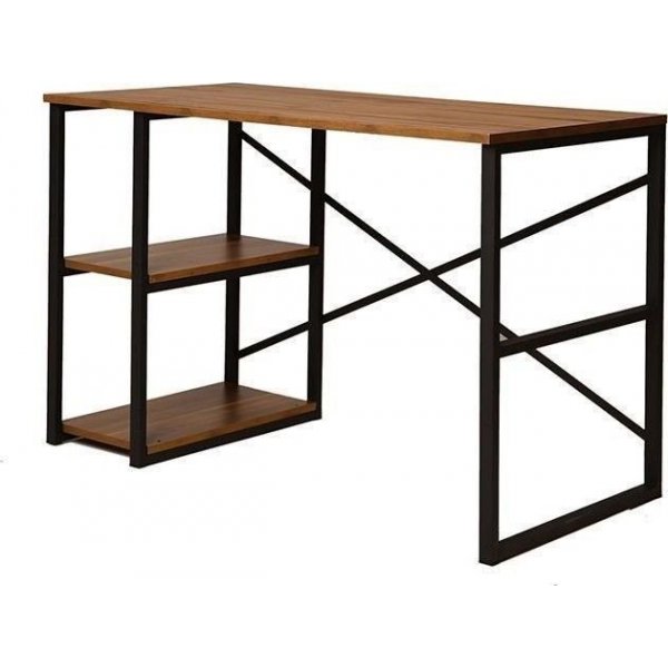 Athena kirjoituspöytä 120x65 cm - mänty/musta Athena kirjoituspöytä 120x65 cm - mänty/musta