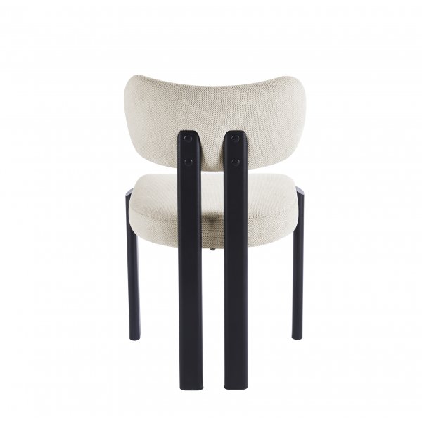 Ruokailuryhm� Salvador ruokap�yt� �120cm harmaa kivi, 4 Callum ruokatuolia beigell� kankaalla