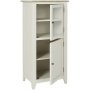 Hvaler Highboard - Antiikkiharmaa / Vaaleaksi petsattu tammi
