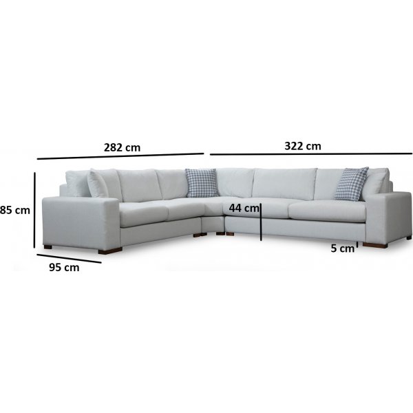 Lombardo kulmasohva - beige Lombardo kulmasohva - beige