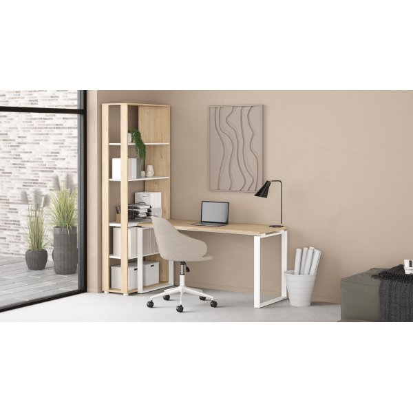 Kylttipöytä 150 cm - Valkoinen/hikkori Kylttipöytä 150 cm - Valkoinen/hikkori