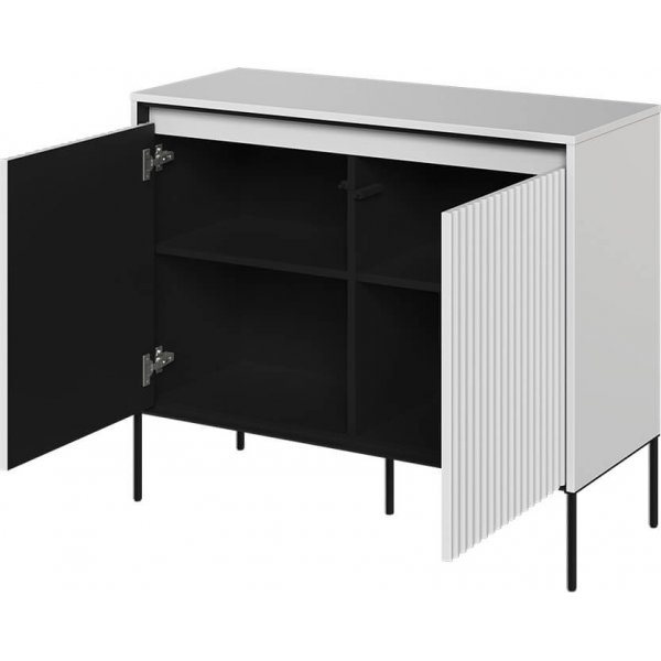 Trendkaappi H83 cm - Valkoinen/musta Trendkaappi H83 cm - Valkoinen/musta