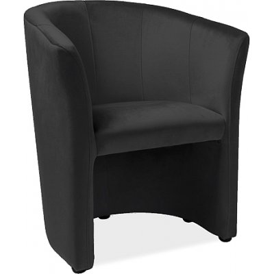 Myra nojatuoli mustaa samettia + Huonekalujen hoitosarja tekstiileille