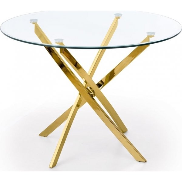 Raymond ruokapöytä Ø100 cm - Kulta Raymond ruokapöytä Ø100 cm - Kulta