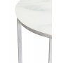 Palasso- pyre sohvapyt 80cm - Kromi / Vaalea marmori