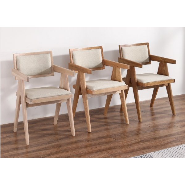 Nojatuoli Tammi / Pellava - Sara