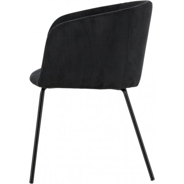 Berit ruokapöydän tuoli - Musta vakosametti Berit ruokapöydän tuoli - Musta vakosametti