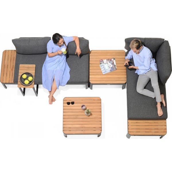 Portals lounge ryhmä 2 - musta/tiikki Portals lounge ryhmä 2 - musta/tiikki