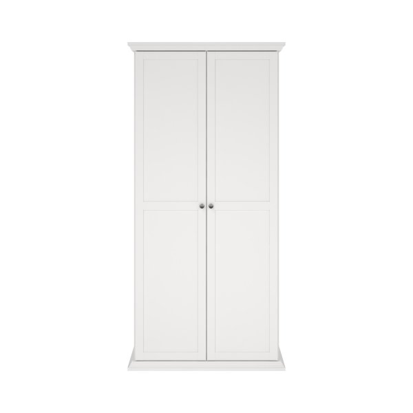 Pohjoismainen vaatekaappi kahdella ovella