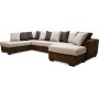 Delux U-sohva, avoin p vasen - ruskea/beige/vintage