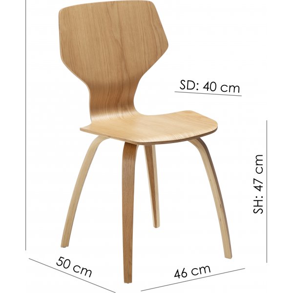SIT-ruokailutuoli - pähkinäviilu SIT-ruokailutuoli - pähkinäviilu