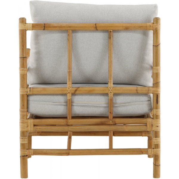 Cane nojatuoli - vaaleanharmaa/luonnollinen Cane nojatuoli - vaaleanharmaa/luonnollinen