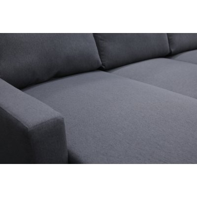 Dream vuodesohva silytystilalla (U-sohva) vasemmanpuoleinen - Tummanharmaa (kangas) + Huonekalujen hoitosarja tekstiileille