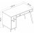 Inertti työpöytä 120x60 cm - Valkoinen/tammi