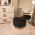 Asiakaskuva Lattiatyyny Isabelle 50Ø cm - Vihreä (Sametti) / Messinki