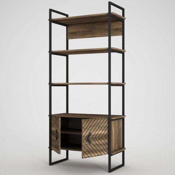 Scala kirjahylly - pähkinä Scala kirjahylly - pähkinä