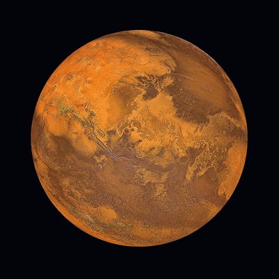 The Planet of Mars -lasitaulu - 80x80 cm