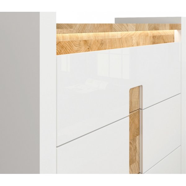 Alameda lipasto 97 x 96,5 cm - Valkoinen/tammi Alameda lipasto 97 x 96,5 cm - Valkoinen/tammi