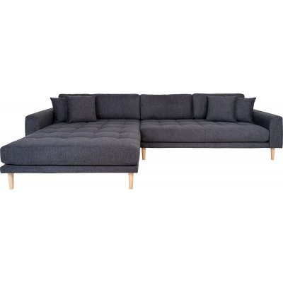 Lido divaani sohva Tummanharmaa vasen