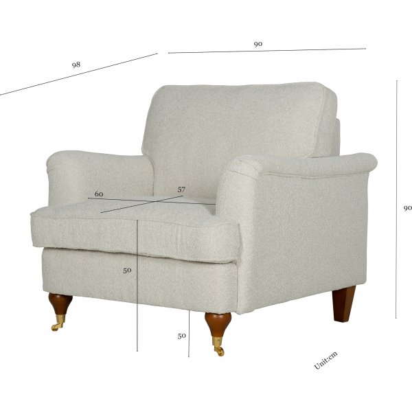 Howard-nojatuoli boucléa - Watford Deluxe Howard-nojatuoli boucléa - Watford Deluxe