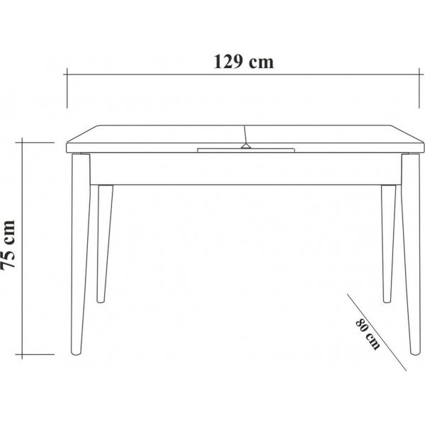 Vina ruokapöytä 129-163 cm - Mänty Vina ruokapöytä 129-163 cm - Mänty