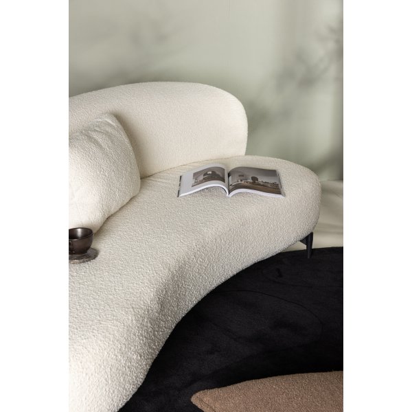 Luna 3-istuttava sohva - musta/valkoinen Luna 3-istuttava sohva - musta/valkoinen