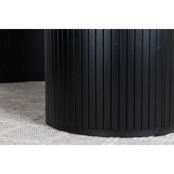 Ruokapöytä 200x90 cm mustaksi petsattu - Bianca Ruokapöytä 200x90 cm mustaksi petsattu - Bianca