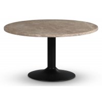 Empire ruokapöytä Ø105 cm - Empradore marmori / musta trumpettijalka Empire ruokapöytä Ø105 cm - Empradore marmori / musta trumpettijalka